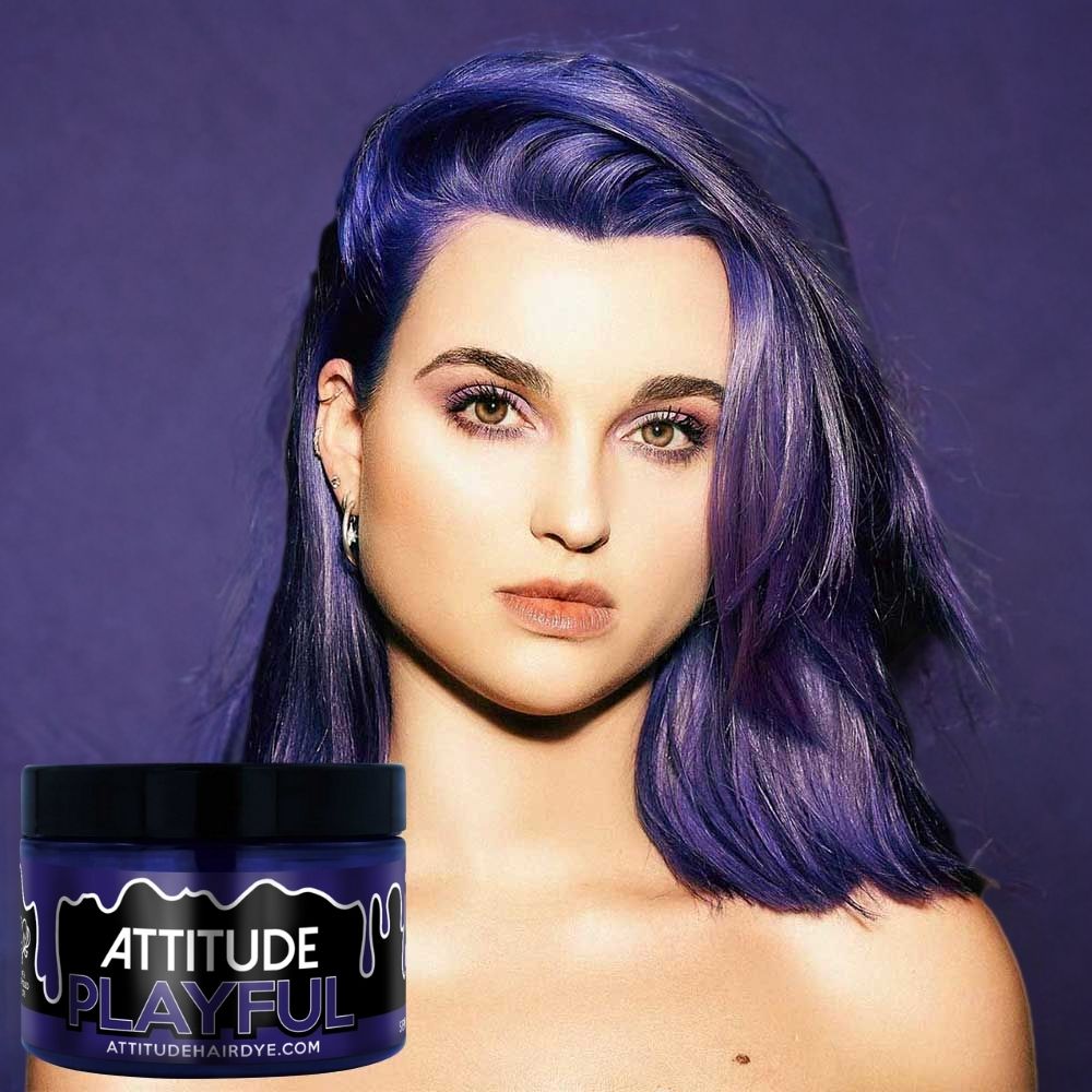 Attitude Hair Dye - Playful Semi permanente haarverf - Paars/Blauw